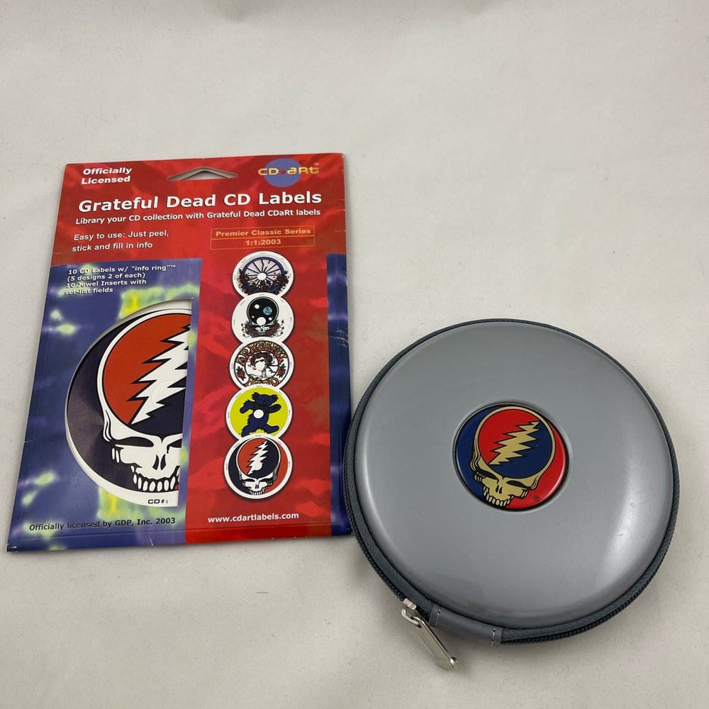 Grateful Dead Zip CD case & Grateful Dead CD labels